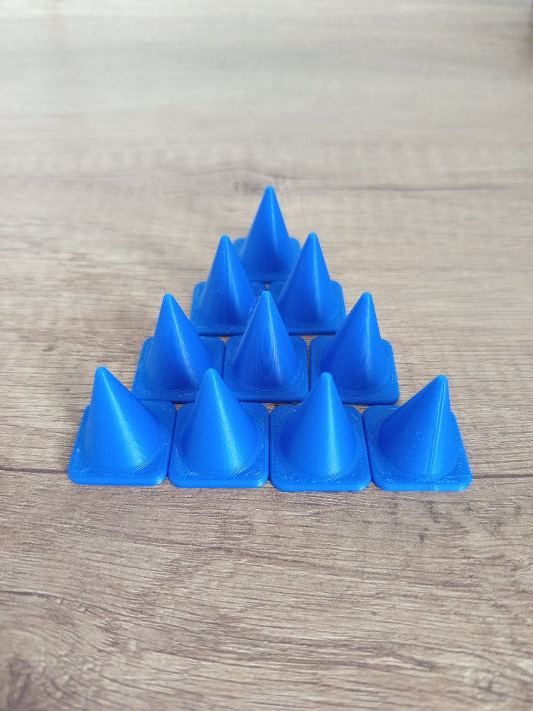 Kužely – Sada 10 ks (3D tisk)